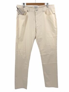 Collars & Co CEO Chino Five Pocket Cotton Stretch Pants in stone Size 36x34